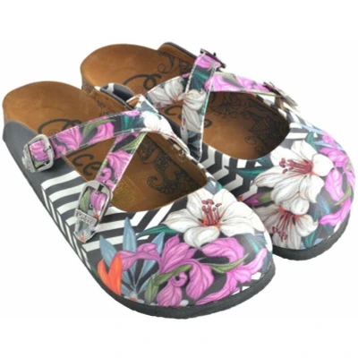 Afbeelding van Goby Witte Lelie Clogs Handgemaakt Premium Kwaliteit Maat 35