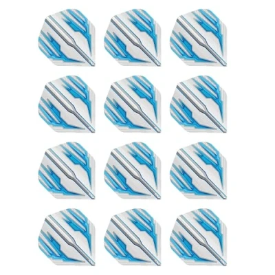 Afbeelding van RED DRAGON Hardcore Radical Wit en Blauw Extra Dikke dartvluchten 4 sets per pakket (12 in totaal)