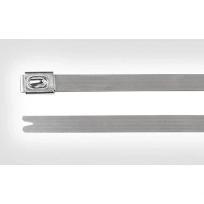 Afbeelding van HellermannTyton 111 93088 MBT8SS SS304 ML Kabelbinder Zilver Met kogelsluiting, UV stabiel 1 stuk(s)