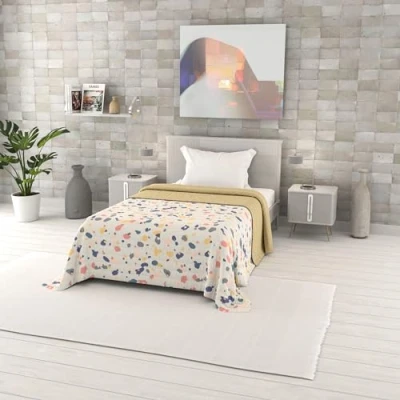 Afbeelding van Italian Bed Linen Zomerdekbed Fantasy van microvezel, 170 x 270 cm, achtergrond