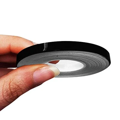Afbeelding van 4R Quattroerre.it 10468 Trim Strepen Zelfklevende strips voor Auto&#039;s, Zwart, 5 mm x 10 mt