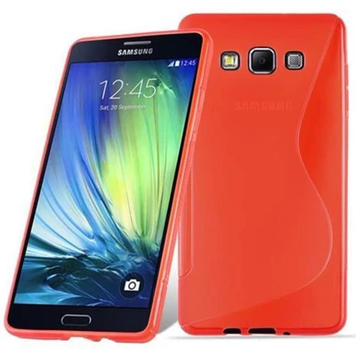 Afbeelding van Cadorabo Hoesje geschikt voor Samsung Galaxy A7 2015 in INFERNO ROOD Beschermhoes gemaakt van flexibel TPU silicone Case Cover
