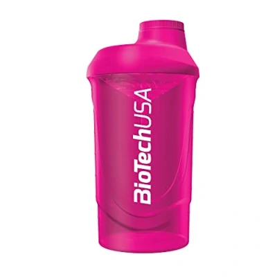 Afbeelding van Shakebekers Shaker Wave 600ml BiotechUSA Magenta