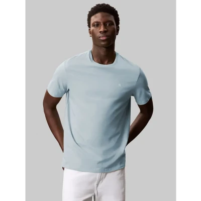 Afbeelding van Calvin Klein Jeans TEE Tshirt basic, Heren, Maat: Medium, Blue steam