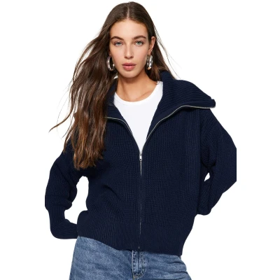 Afbeelding van Trendyol TWOAW24HI00072 Volwassenen Vrouwen Hesje marineblauw L