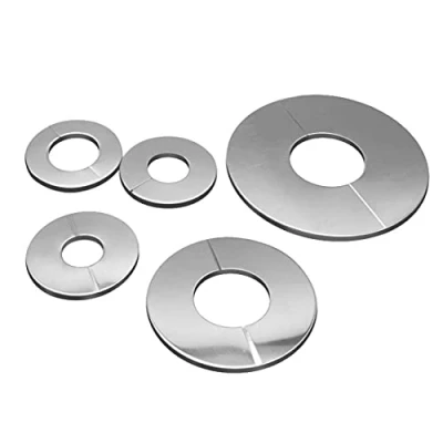 Afbeelding van Kraanafdekking van verchroomd roestvrij staal, 24 mm, 6 stuks