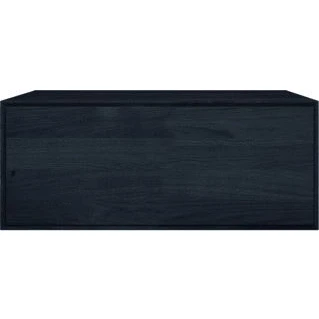 Afbeelding van Looox wooden facet deco 70x35x42cm 1 lade black wfs700bl