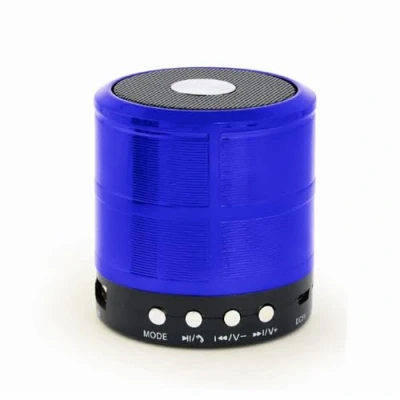 Afbeelding van Dankzij de draagbare Bluetooth® luidsprekers GEMBIRD SPK BT 08 B Zwart/Blauw 3 W 4