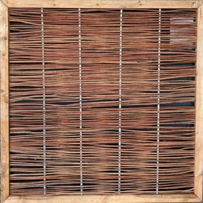 Afbeelding van Intergard Hazelaarscherm tuinscherm hazelaar op frame 180x180cm