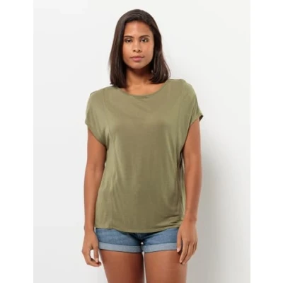 Afbeelding van Jack Wolfskin Tshirt basic, Dames, Maat: XS, Bay leaf