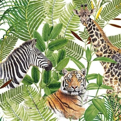 Afbeelding van Ambiente Safari papieren servetten