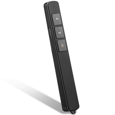 Afbeelding van Kinizuxi Presentatie Clicker voor PowerPoint Afstandsbediening met Lanyard, 100M Draadloze Presenter PPT Clicker, 2.4GHz Pointer Slide Advancer Mac