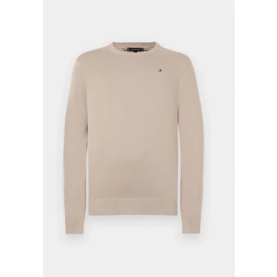 Afbeelding van Tommy Hilfiger Essential CREW NECK Trui, Heren, Maat: XS, Coastal taupe