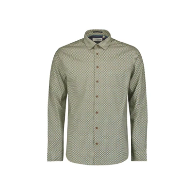 Afbeelding van NO Excess Stylish Winter WITH Dynamic Allover Pattern Overhemd, Heren, Maat: Large, Blue