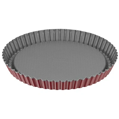 Afbeelding van Kaiser Classic Plus Fruitbodemvorm 28 cm, fruitcakevorm, taartbodem, bakvorm met antiaanbaklaag, taartvorm golfrand, gelijkmatige bruining