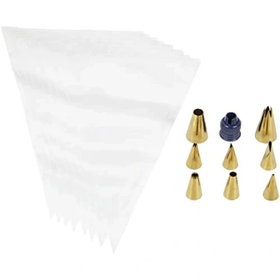 Afbeelding van Wilton Gouden Decoratie Spuitmondjes Set/12