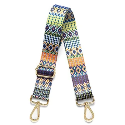 Afbeelding van Kolti Portemonnee Strap Vervanging Crossbody Handtas Streep Breed Verstelbaar, Gouden gesp 03, 1.5 Inches