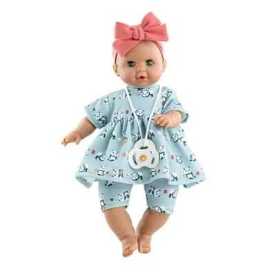 Afbeelding van Sonia pop panda met blanke huidskleur mechanisme (36 cm)