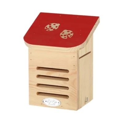 Afbeelding van Esschert Design Diapositief lieveheersbeestjeshuis met rood dakje