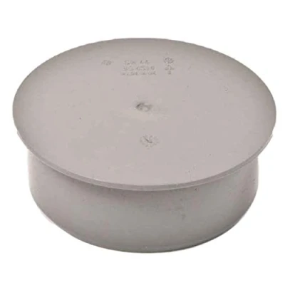 Afbeelding van Soil Pipe Cap 110 mm Inlaat Push Fit Riolering Afval Grijs Stop end