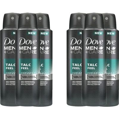 Afbeelding van 6x Dove Talc Feel Deospray 150ml kopen? Nu in de aanbieding bij Voordelig