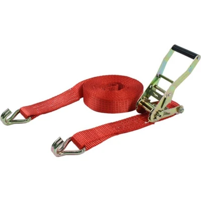 Afbeelding van LoadLok 10010977 Spanband met ratelgesp en J haken 9m x 50mm