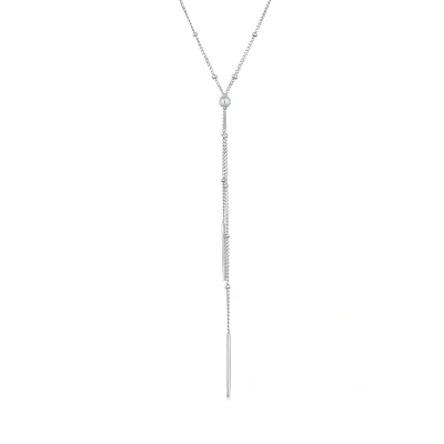 Afbeelding van Elli Basic Y Chain Ketting, Dames, Maat: 45, Silber