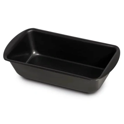 Afbeelding van FORMEGOLOSE, Pruimencakevorm 21 cm, staal met dubbele antiaanbaklaag, kleur zwart