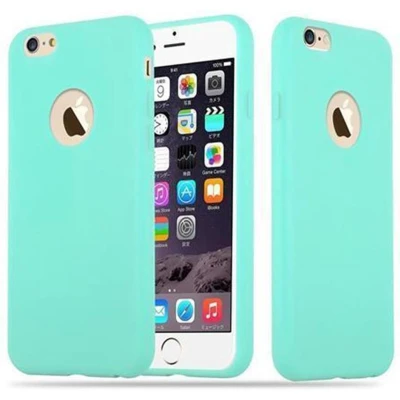 Afbeelding van Cadorabo Hoesje geschikt voor Apple iPhone 6 / 6S in CANDY BLAUW Beschermhoes TPU silicone Case Cover