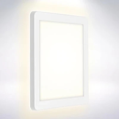 Afbeelding van Briloner Leuchten LED buitenlamp, buitenwandlamp incl. backlight effect, buitenplafondlamp, badlamp 8 Watt, 1.200 lumen, 4.000 Kelvin, wit