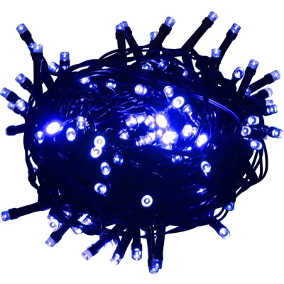 Afbeelding van Lichtslinger met 1000 LED&#039;s blauw 100 m PVC