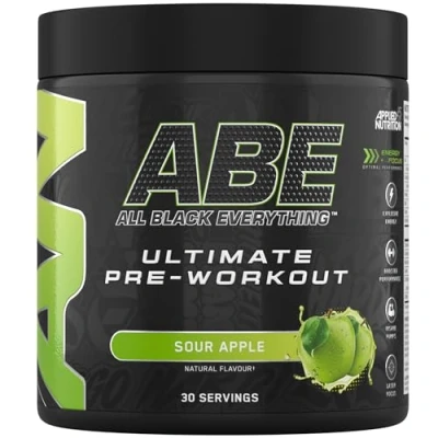 Afbeelding van Applied Nutrition ABE Ultimate Pre Workout 375 g Sour Apple Smaak 30 servings