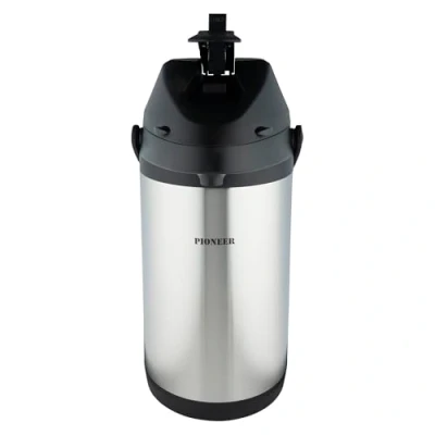 Afbeelding van Pioneer Flasks Roestvrij staal Airpot Warm Koud Water Thee Koffie Dispenser Conferentie Evenement Flask, 5 liter, SS50HC, Zilver