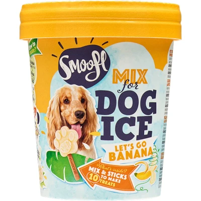 Afbeelding van Smoofl Honden Ijs 160 g Hondensnacks Banaan