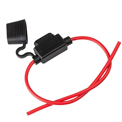 Afbeelding van ECENCE 1x zekeringhouder Auto zekeringshouder Personenauto Houder zekering Platte Boot Vrachtwagen Motorfiets Caravan 14 AWG