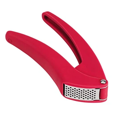 Afbeelding van KUHN RIKON Easy Clean knoflookpers, grijs, knoflooksnijder met ergonomische handgreep, minder inspanning, snijdt fijn