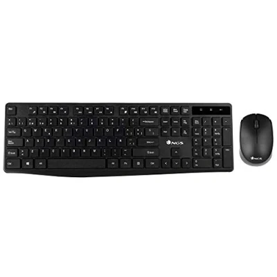 Afbeelding van Toetsenbord en draadloze muis NGS NGSWIRELESSSETALLUREKIT 1200 dpi 2.4 GHz Zwart