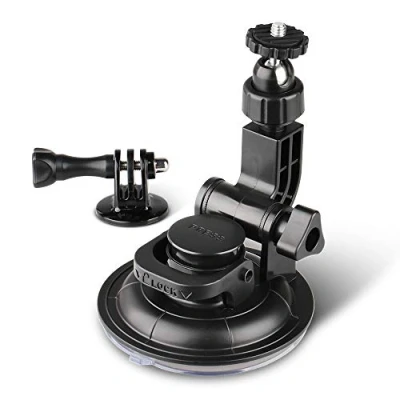 Afbeelding van HSU Zuignaphouder, compatibel met GoPro en DJI Osmo actiecamera&#039;s, perfect voor voorruit ramen.