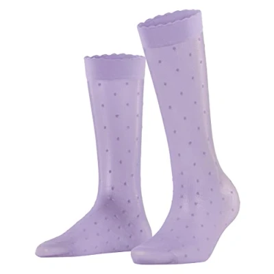 Afbeelding van Falke DOT 15 Denier Transparent MATT Kniekousen, Dames, Maat: 35 38, Lupine
