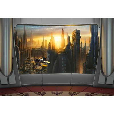 Afbeelding van Komar Fotobehang Star Wars Coruscant View 368x254 cm (breedte x hoogte), inclusief pasta (set)
