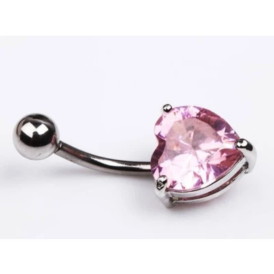 Afbeelding van Navelpiercing Hart Roze