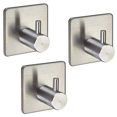 Afbeelding van 3 stuks SOTECH wandhaken Pandora 45 x 30 mm RVS zelfklevend voor keuken en badkamer