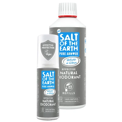 Afbeelding van Salt of the Earth Vetiver &amp; Citrus deodorant spray + refill