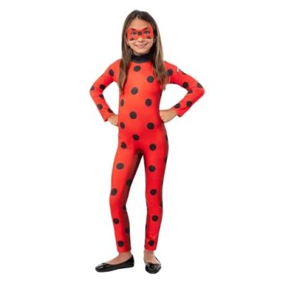 Afbeelding van Funidelia Ladybug Kostuum voor meisjes Tekenfilms, Ladybug, Miraculous kinderen Accessoire verkleedkleding en rekwisieten Halloween, carnaval &amp; feesten Maat 3 4 jaar Rood