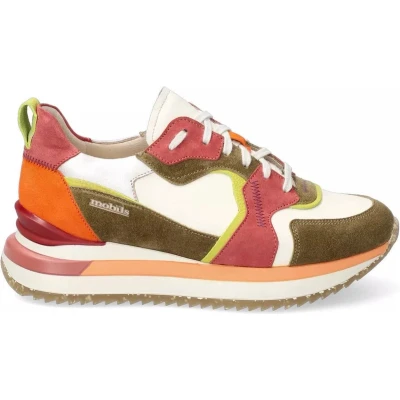 Afbeelding van Mephisto Mobils Janel dames sneaker multikleur maat 37 (EU) 4 (UK)