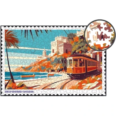 Afbeelding van Milliwood HT721 Houten Puzzel XXL Mallorca 3D Puzzels bouwpakket Hobby Speelgoed voor kinderen &amp; volwassenen Wanddecoratie Woonkamer 580 stukjes 51x34cm In luxe geschenkdoos Vaderdag cadeau