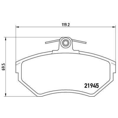 Afbeelding van Brembo Remblokset P 85 032