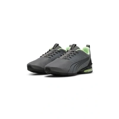 Afbeelding van Puma Voltaic EVO Light Trainingsschoen, Heren, Maat: 41, Cool dark gray/fizzy lime Textiel/ synthetisch