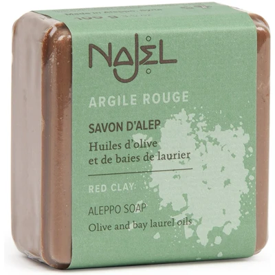 Afbeelding van Najel Aleppo zeep scrub rode klei 100 g