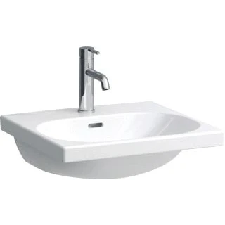 Afbeelding van Laufen lua meubelwastafel 50 cm zonder kraangat met overloop wit lcc h8100814001091
